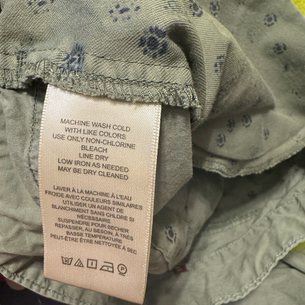 WNS Anthropology Pilcro Green Moss Cargo Utility Pant Sz 29 EUC - Picture 5 of 9